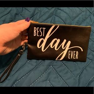 “Best Day Ever” clutch bag